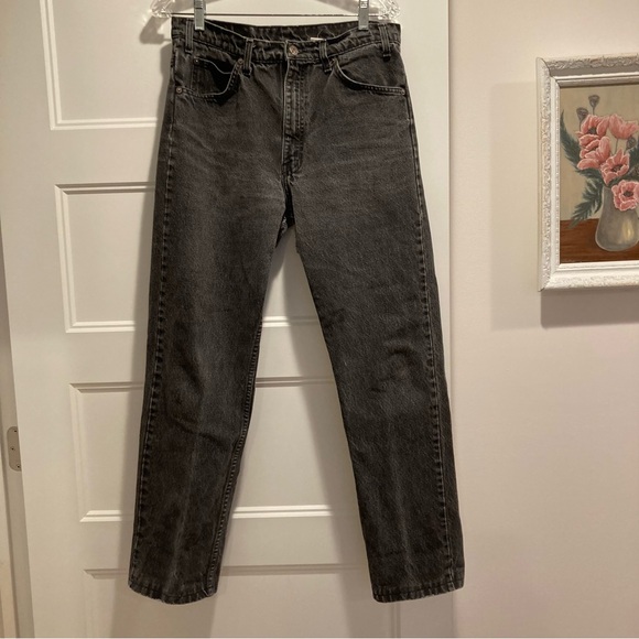 Vintage Orange Tab Black Levi’s Jeans With Alterations - Picture 4 of 8
